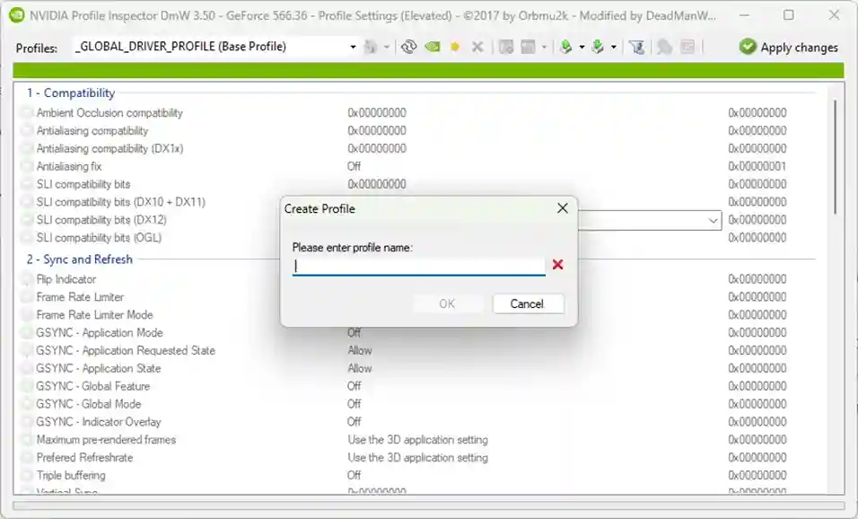 Nvidia Profile Inspector Latest Version v3.5.0.0